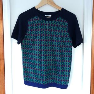 Club Monaco Short Sleeve Sweater Size S